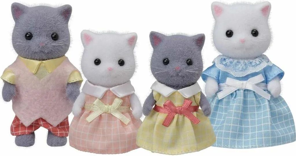 Famille Chat Persan 5455 Sylvanian Families - Figurines articulées