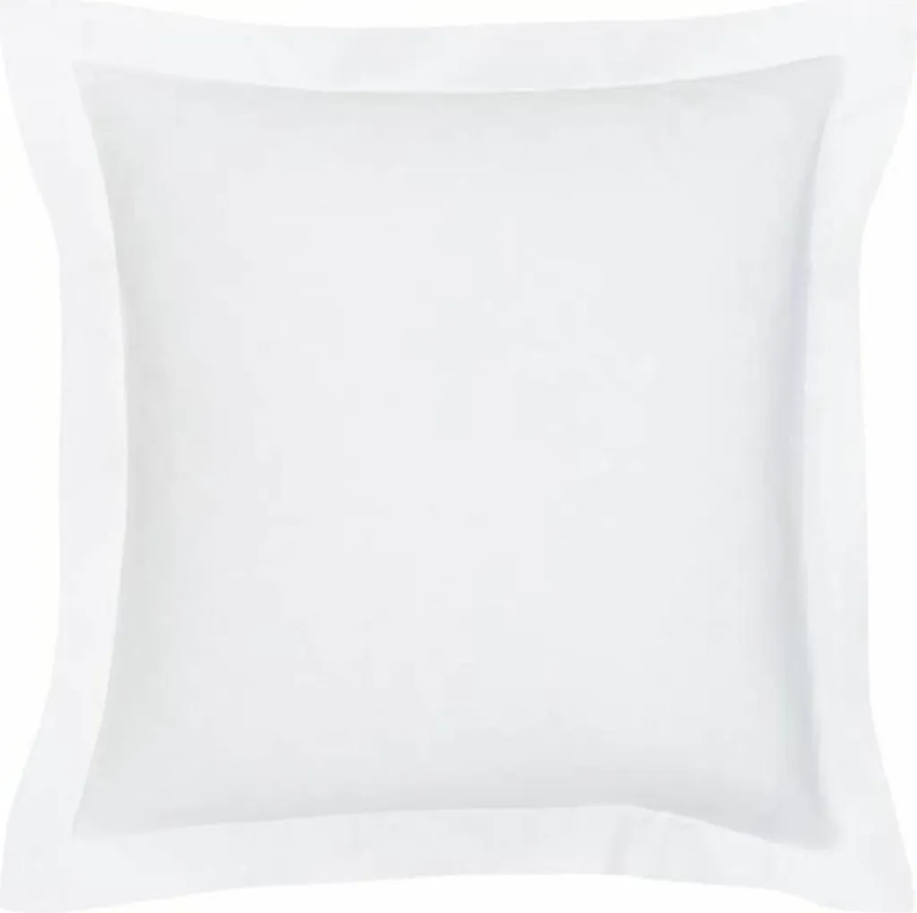 Taie d'oreiller carrée TODAY 63x63 cm Blanc Chalk pour un linge de lit sain