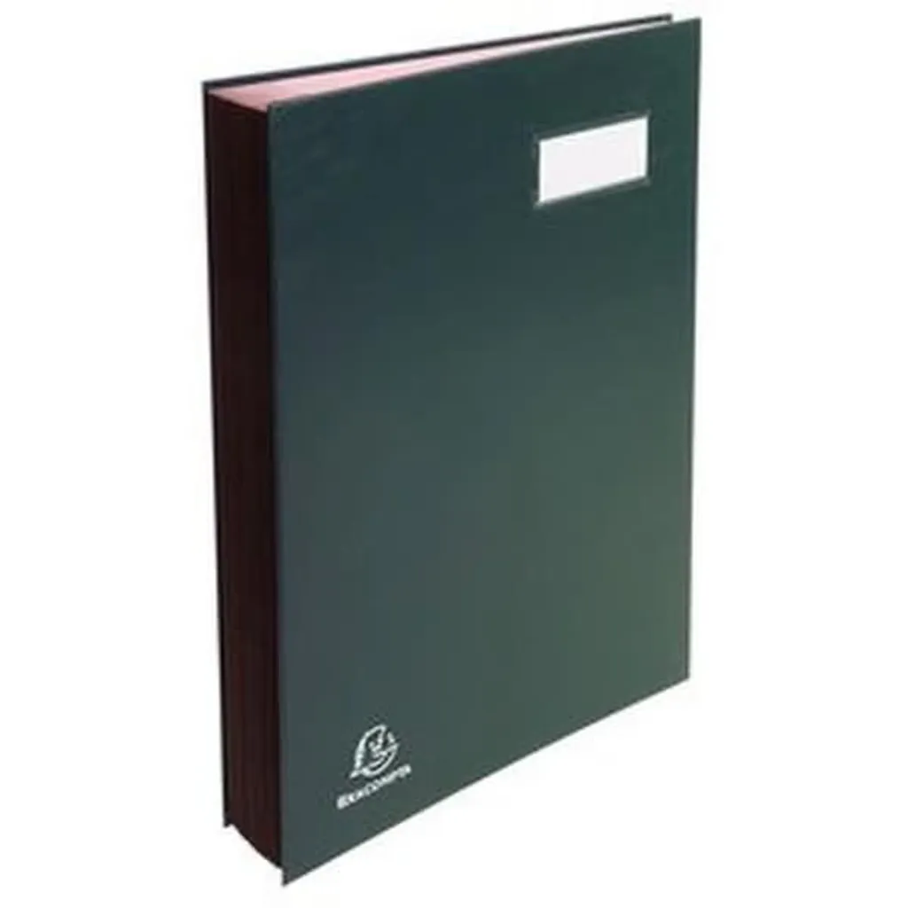 Exacompta 57023E Porte-signature A4 avec 20 Compartiments Coloris Vert