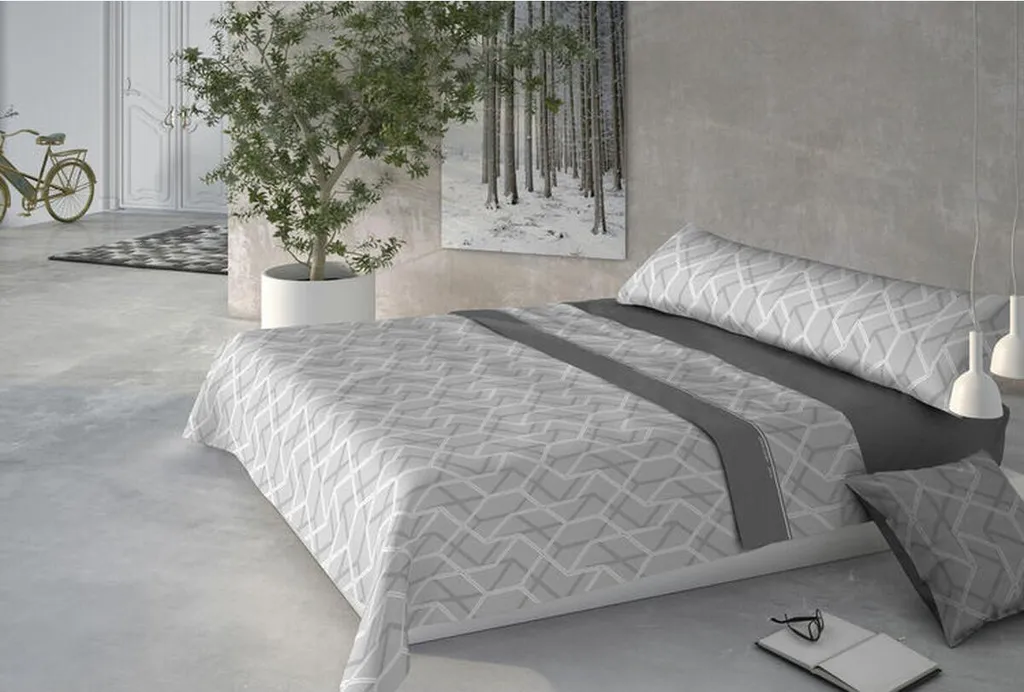 Set de draps d'hiver 90 cm Pierre Cardin Coralina Aina Gris Zen