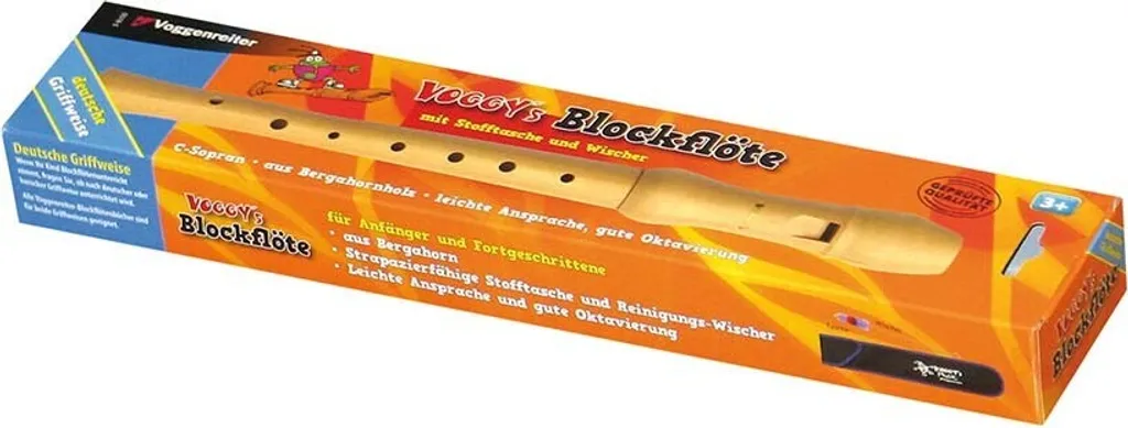 Flûte à bec soprano en bois d'érable véritable style classique - 8