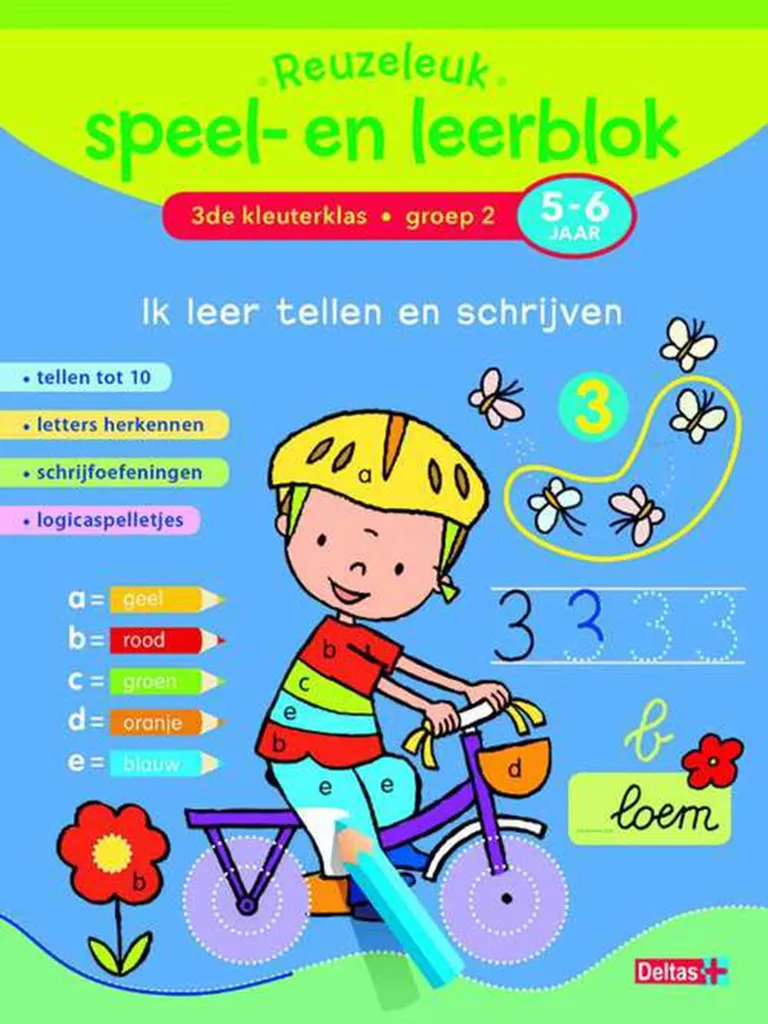 Livre de jeux pédagogique Deltas : j'apprends à compter pour les 5 ans