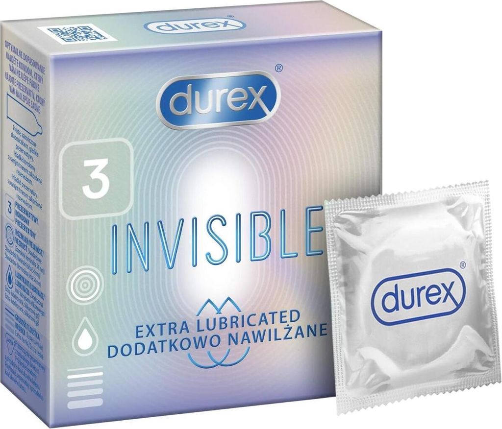 12 Stück Durex Invisible Kondome Extra Dünn Extra Produktbild 
