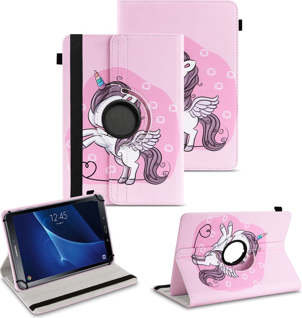 Tablet Hülle für Samsung Galaxy Tab A6 10.1 2016 360° Drehbar Case Cover SchutzFarben:Motiv 16