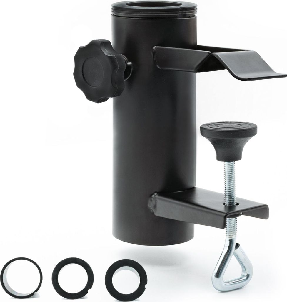 osoltus Sonnenschirmhalter Balkongeländer Klemmsystem Schraube Schwarz