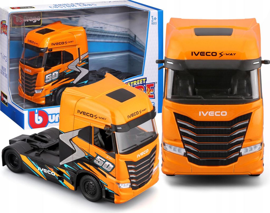 Iveco S-Way 570 Oranger Nákladní Vozidlo 1:43 Model Bburago Obrázek produktu 