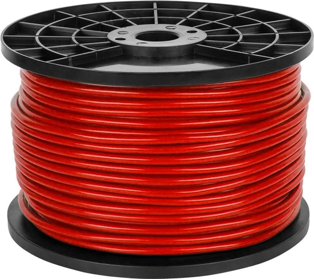 Câble symétrique 6mm rouge 100m anti-parasite pour micro et audio
