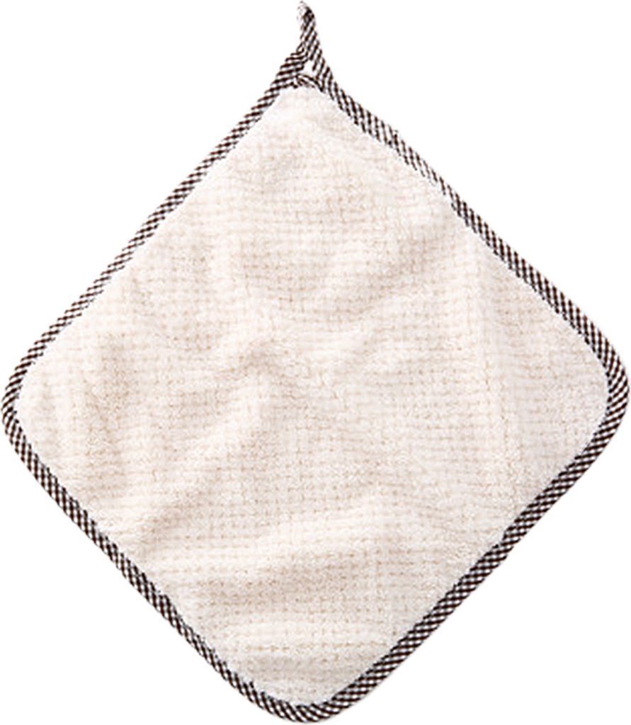 Küche super saugfähig Reinigungstoffauto Geschirrspülen hangable Lappen Weiches Handtuch-Beige