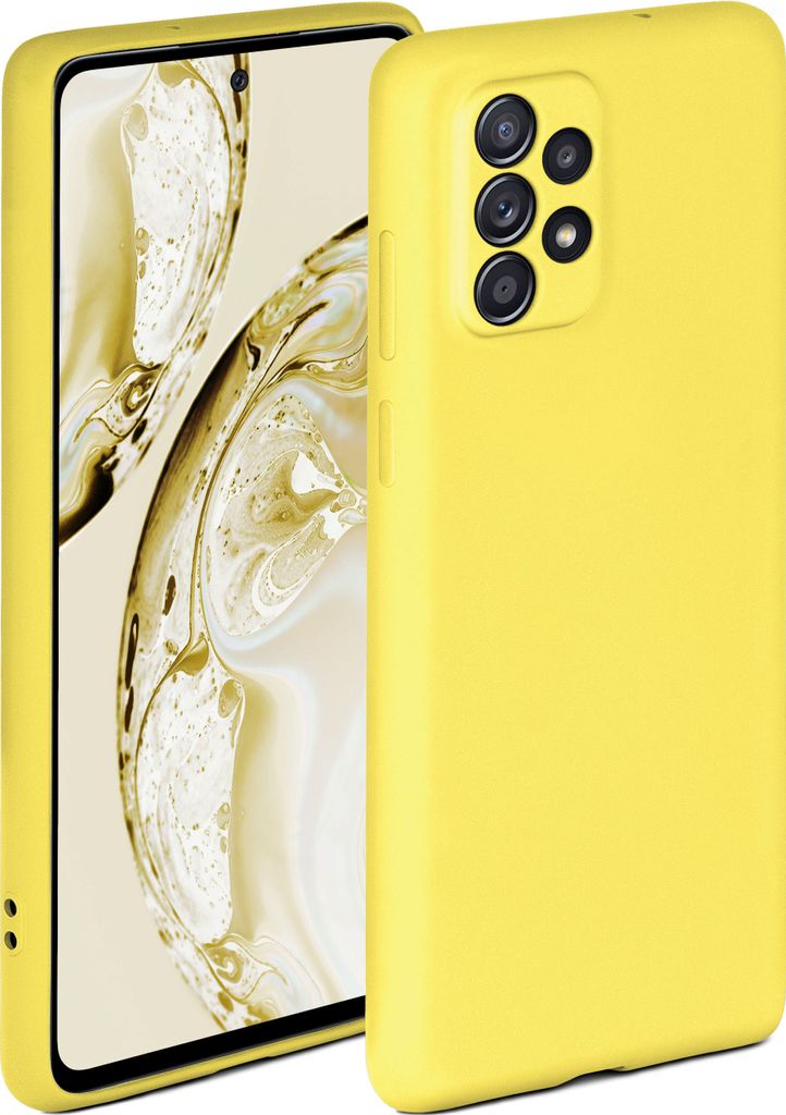 Soft-Case für Samsung Galaxy A52, Farbe:Melonengelb