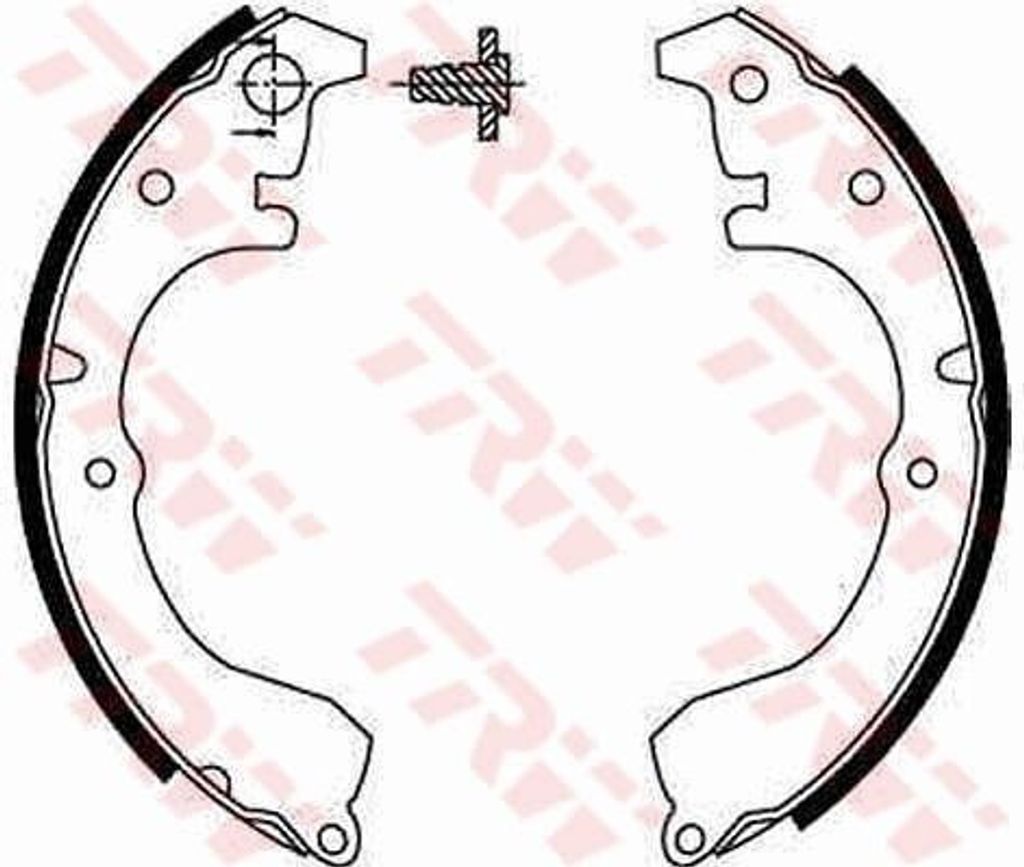 TRW Bremsbackensatz Trommelbremse für TOYOTA COROLLA Liftback (E9) 200mm GS8287