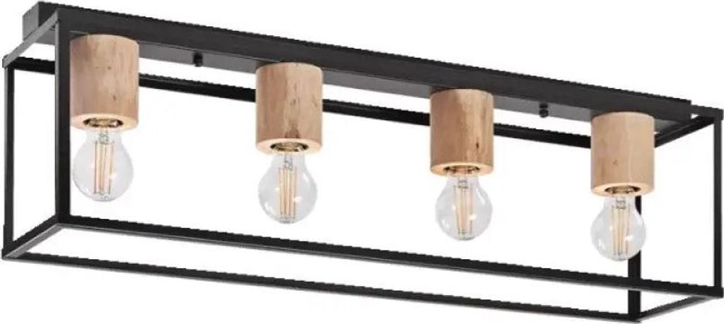 LEDVANCE DECOR Nairobi Deckenleuchte, schwarz, mit E27 Produktbild 