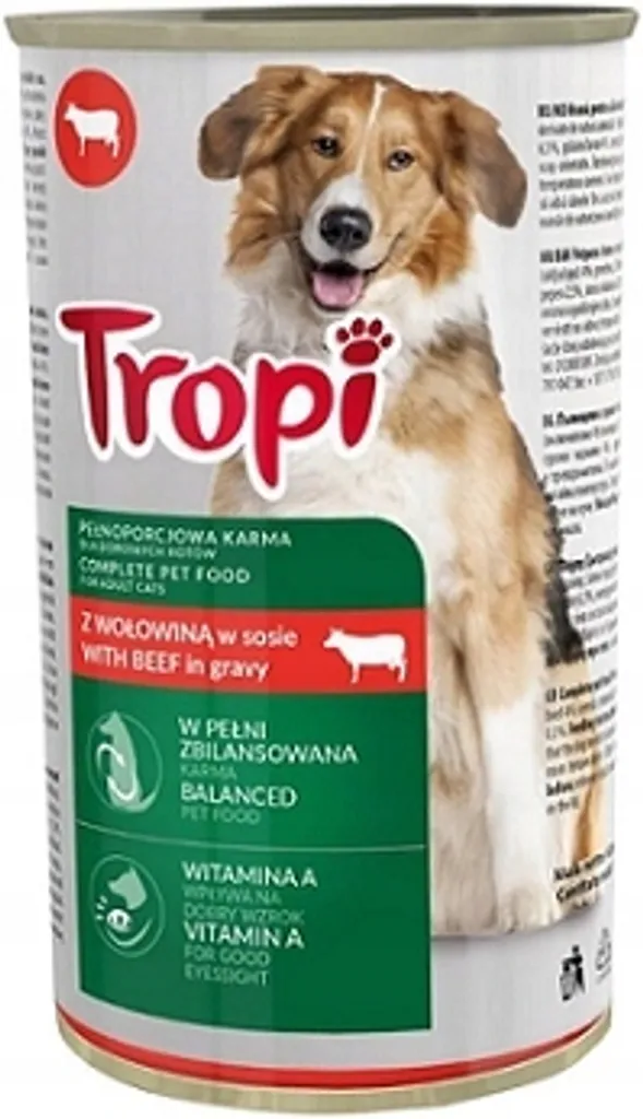 TROPI Manzo in Salsa 415g: La Scelta Conveniente per il tuo Cane
