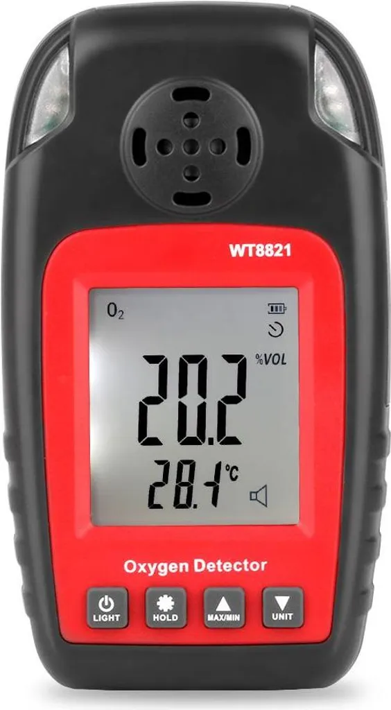 Détecteur d'oxygène portatif WT8821 pour espaces confinés et chantiers