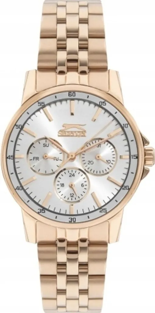 Montre Slazenger or rose pour femme, finition luxueuse et design chic