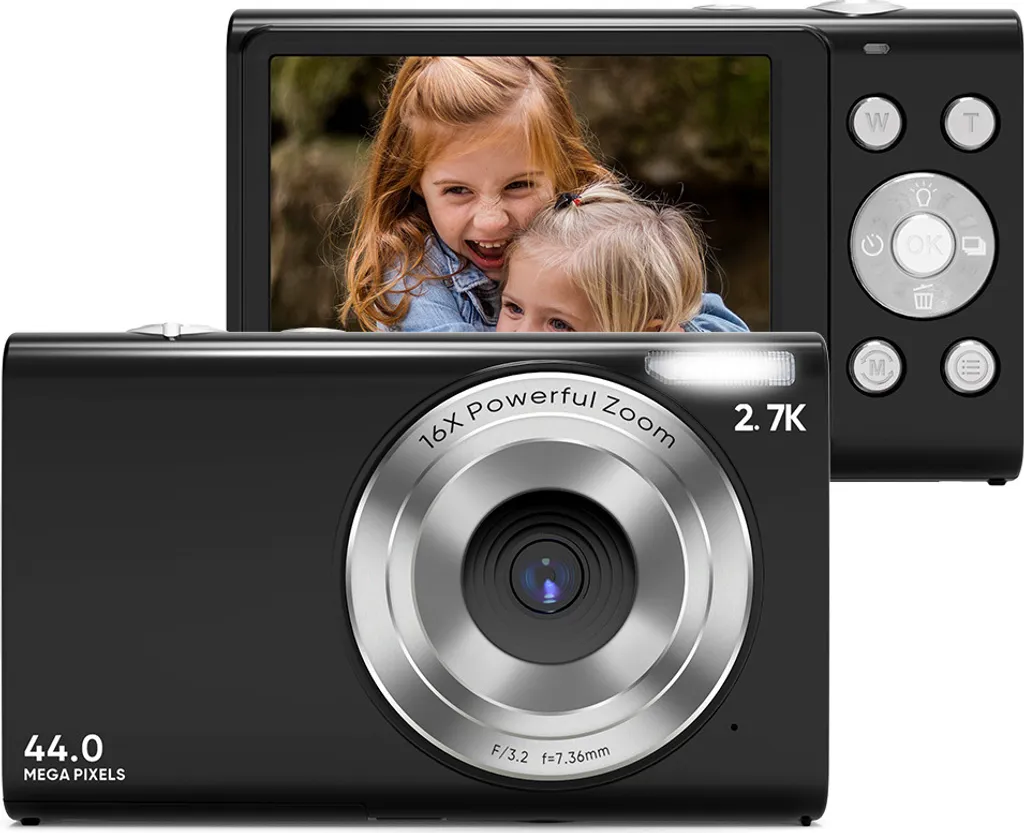 Appareil Photo Numérique INF 2.7K 44MP - Idéal Vlog et Voyage, Zoom 16x