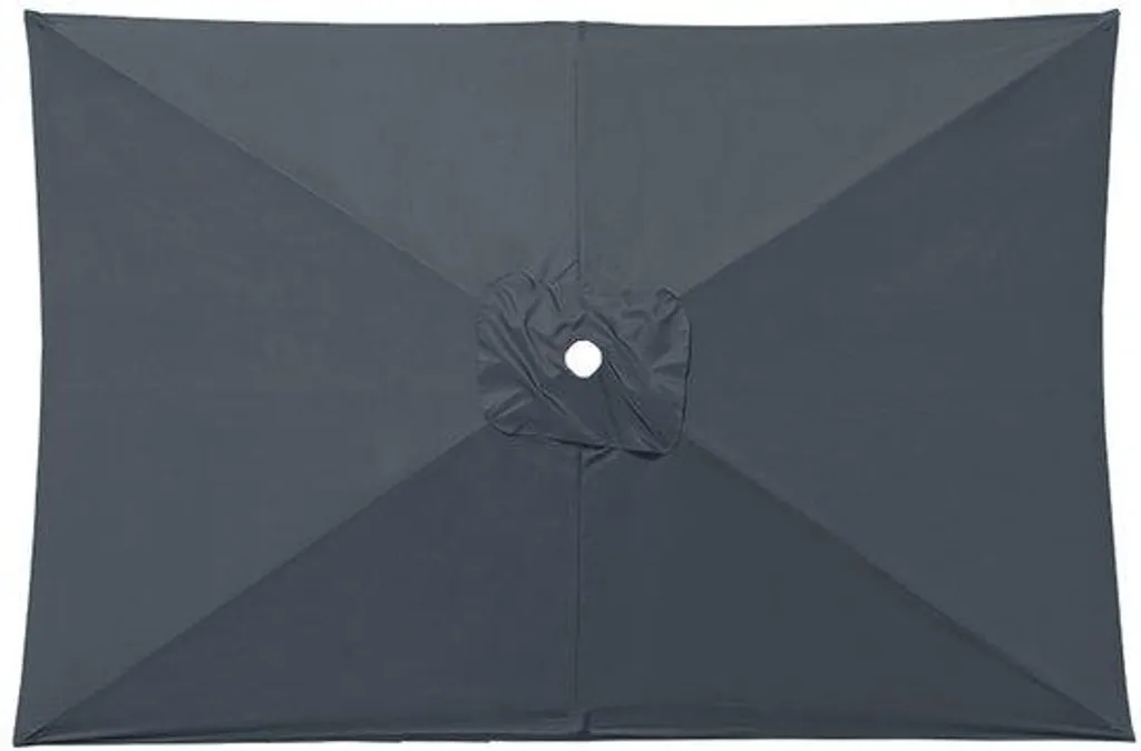 Toile de rechange pour parasol de piscine 2x3m gris à 6 baleines robuste