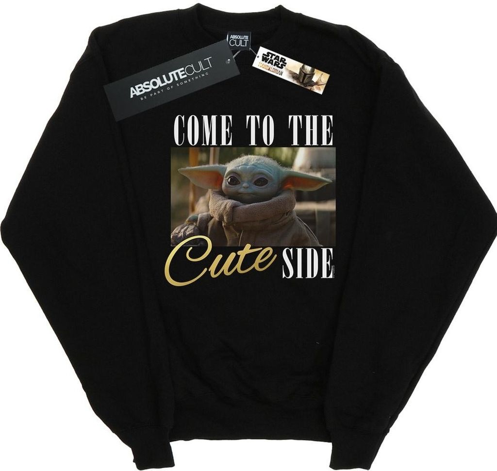Star Wars - "The Mandalorian Come To The Cute Side" Sweatshirt für Damen BI39130 (XL) (Schwarz)