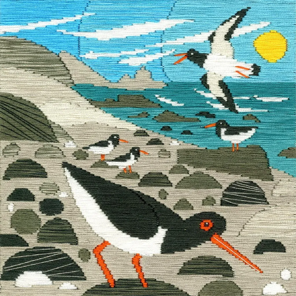 Cattura l'Oceano con Bothy Threads SSMJ2 Oystercatcher - Kit Ricamo