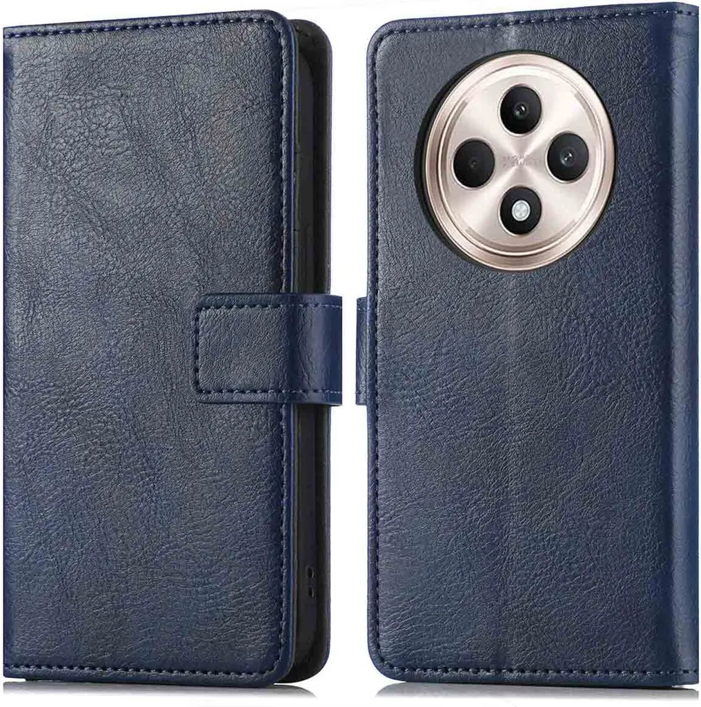 Custodia a libro imoshion Oppo Reno 12F 5G Blu scuro | Protezione Smart