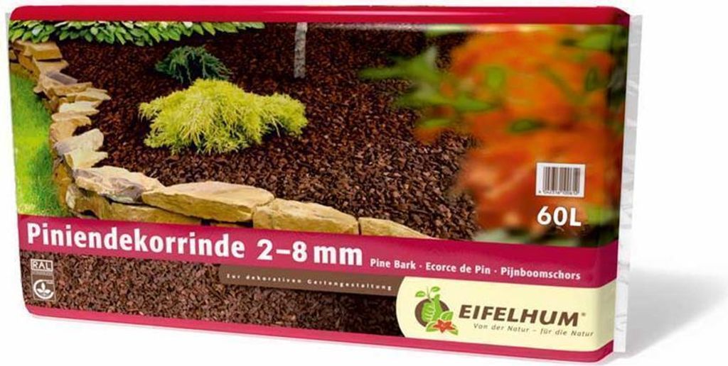 Premium Pinienrinde 60l fein 2-8mm Pinienmulch Pinienborke Produktbild 