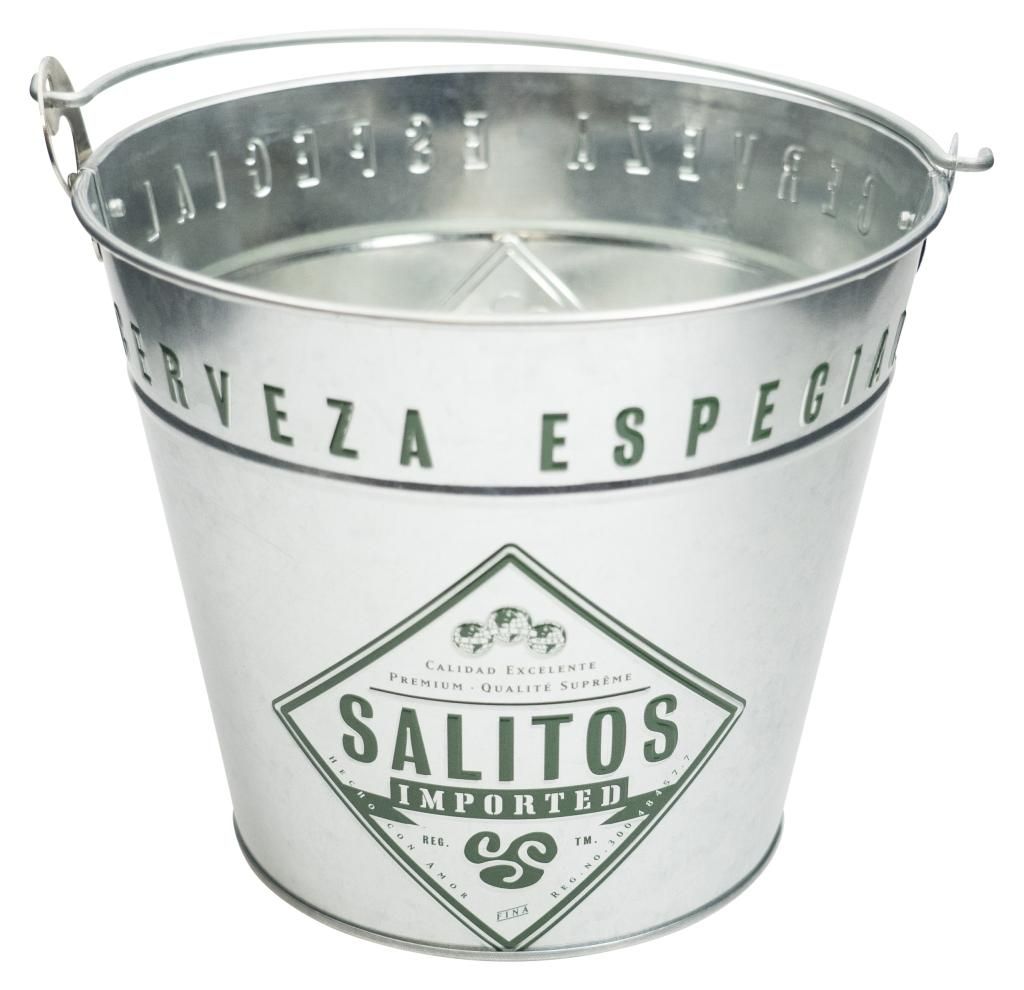 Salitos Bier Kühler Metall Eimer Ice Bucket Cooler Flaschen Getränke Kühler Eis