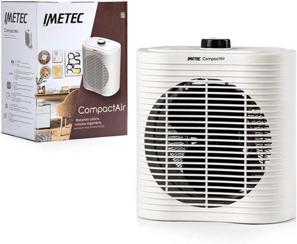 Chauffage soufflant 2000W idéal pour bureau, salle de bain et atelier