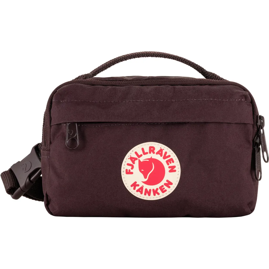 Kånken Hip Pack Fjällräven Nero - Marsupio in Vinylon F Resistente
