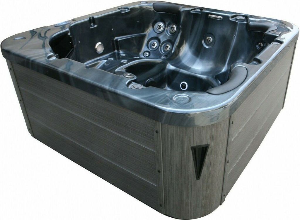 XXL Luxus SPA LED Whirlpool-SET 215x215 Farblicht Outdoor+Indoor Pool 5 Pers. V5