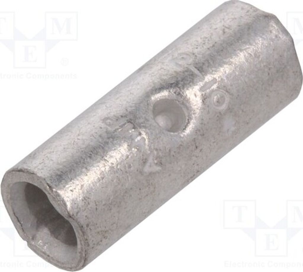 2x Kabelschuh: Stoßverbinder unisoliert 3÷6mm2 Messing verzinnt 32151 Bootlace fe