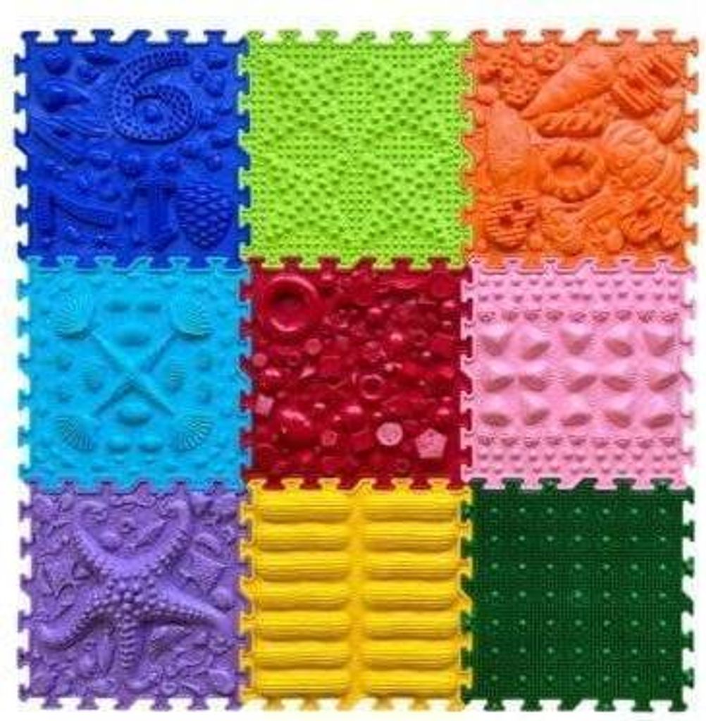 Regenbogen-Melodie Sinnesmatte 9-teiliges Set Produktbild 