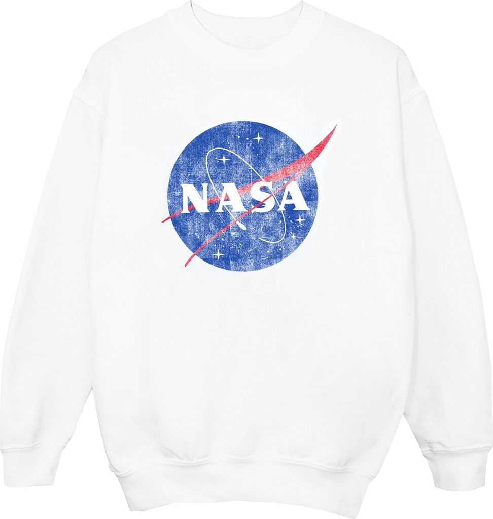 NASA - Sweatshirt für Mädchen BI942 (128) (Weiß)