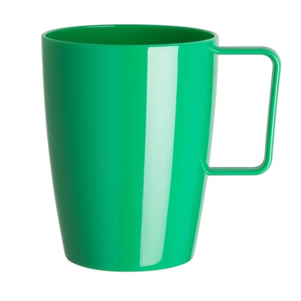 12 Tazze con Manico Verde Olympia Kristallon 28,4cl - Robuste e Pratiche