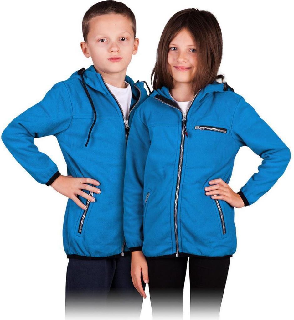 Kinder Fleecejacke in Blau Gr. L (140-146 cm)
