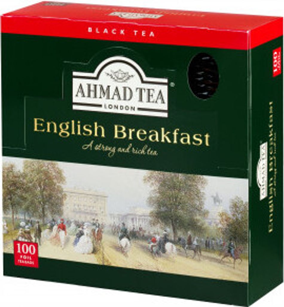 Ahmad Tea- English Breakfast, 100 St. á 2 Gramm Beutel- Tee, Aroma-versiegelt in Folie Verpackt