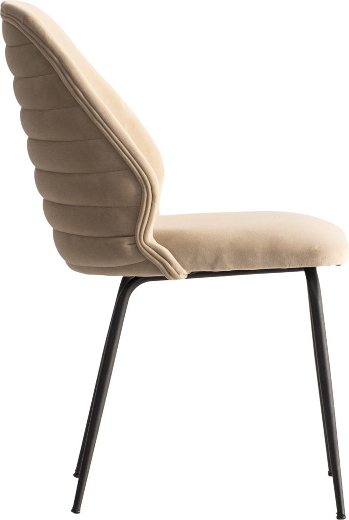 Vela Stuhl - Farbe:Beige - Set-Typ:4'er Set