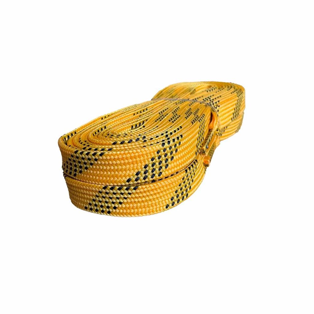 Schlittschuh / Eishockey Schnürsenkel - Gelb Orange - Ungewachst - 270 cm