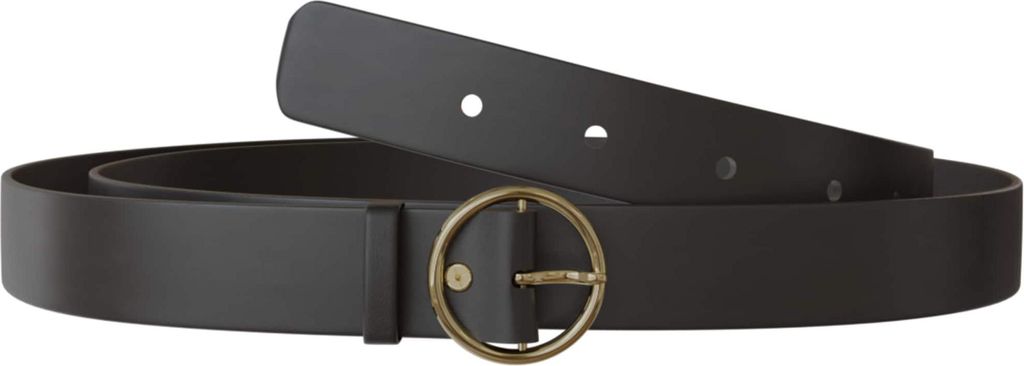 Damen Gürtel Jeans Hosen Ledergürtel Echt Rind Leder 30645 Schwarz 70 cm