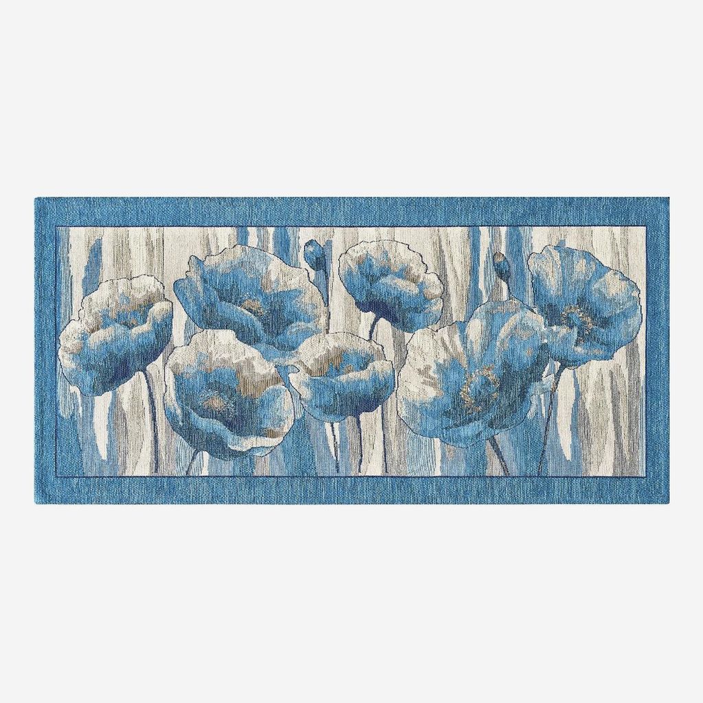 Badematte Küche waschbar rutschfest Jacquard Amsterdam Jeans