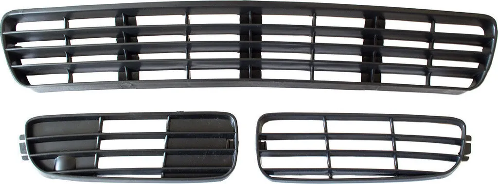 Caches de Pare-chocs Audi 80 B4 92-96 Noir Mat - Set Complet de 3 Pièces