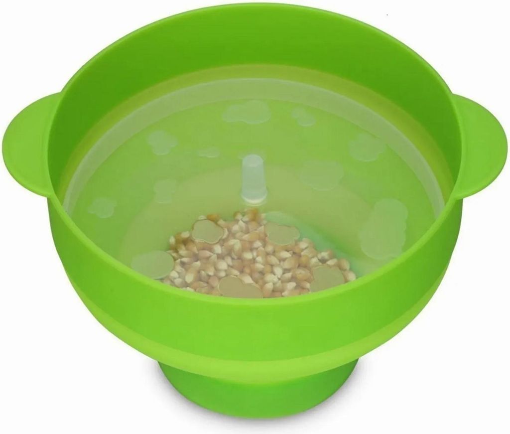 Mikrowelle Silikon Popcorn Popper Collabsible Maker Bowl mit Griffdeckel