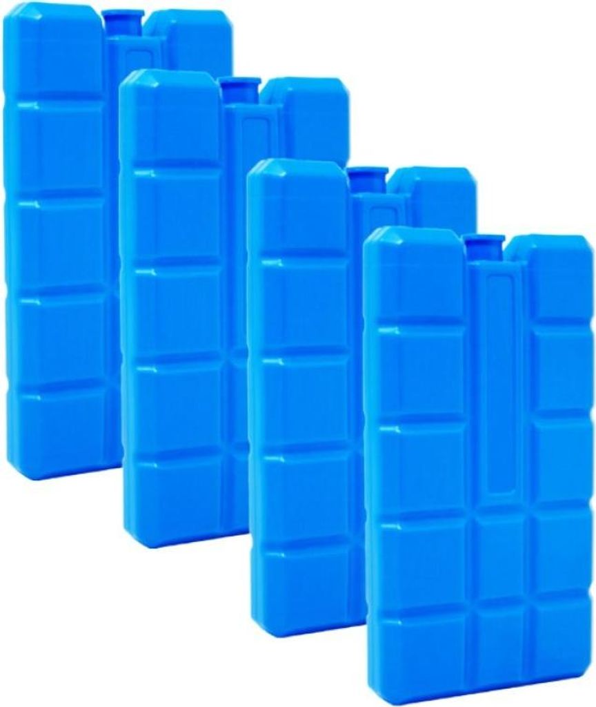ToCi 4er Set Kühlakku mit je 200 ml | 4 blaue Kühlelemente Produktbild 