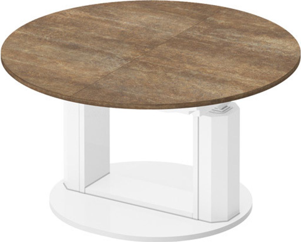 Design Couchtisch HEM-111 Hochglanz ausziehbar höhenverstellbar Tisch