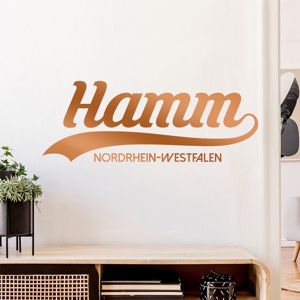 Hamm Nordrhein-Westfalen Wandtattoo Wandaufkleber Wall Sticker - Dekoration, Küche, Wohnzimmer, Schlafzimmer, Badezimmer