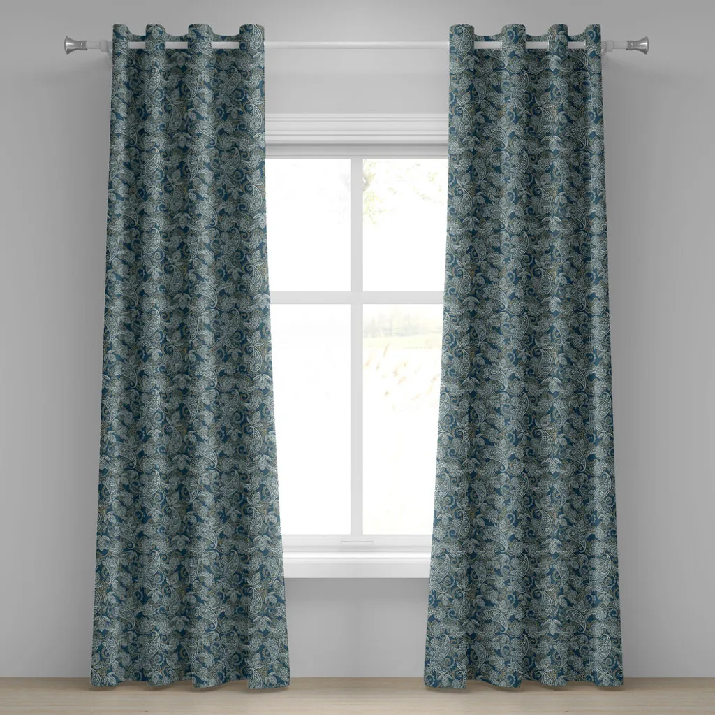 Tende Persiane Paisley ABAKUHAUS - Arredo Casa Elegante Blu Beige