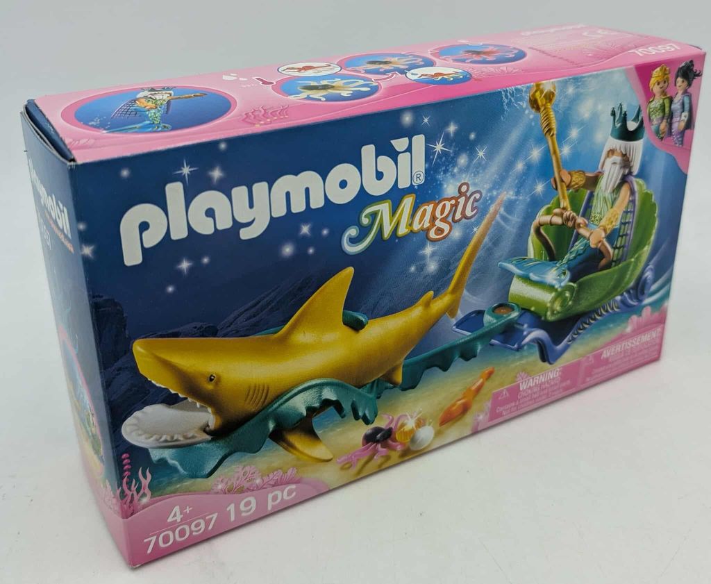 PLAYMOBIL Meereskönig mit Haikutsche, 70097 Produktbild 