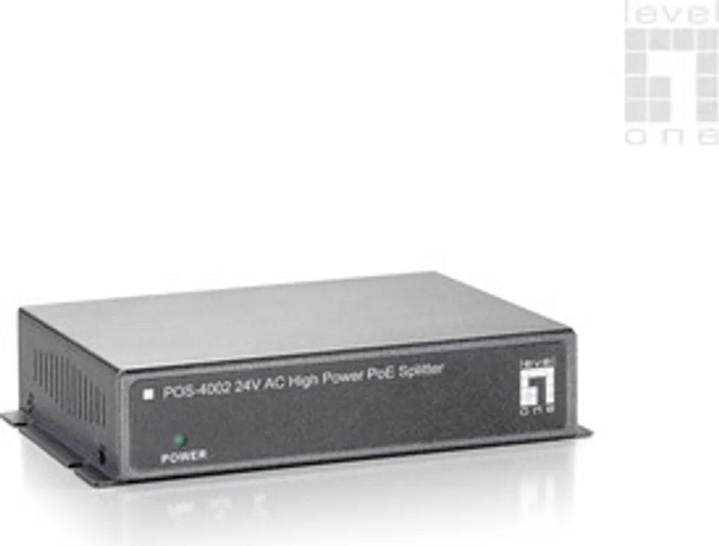 Splitter PoE LevelOne POS-4002 évite la pose de prise électrique 24V