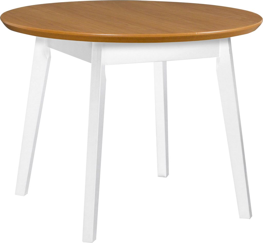 Tisch, Couchtisch, Wohnzimmertisch OSLO 4 Weiß + Eiche natur