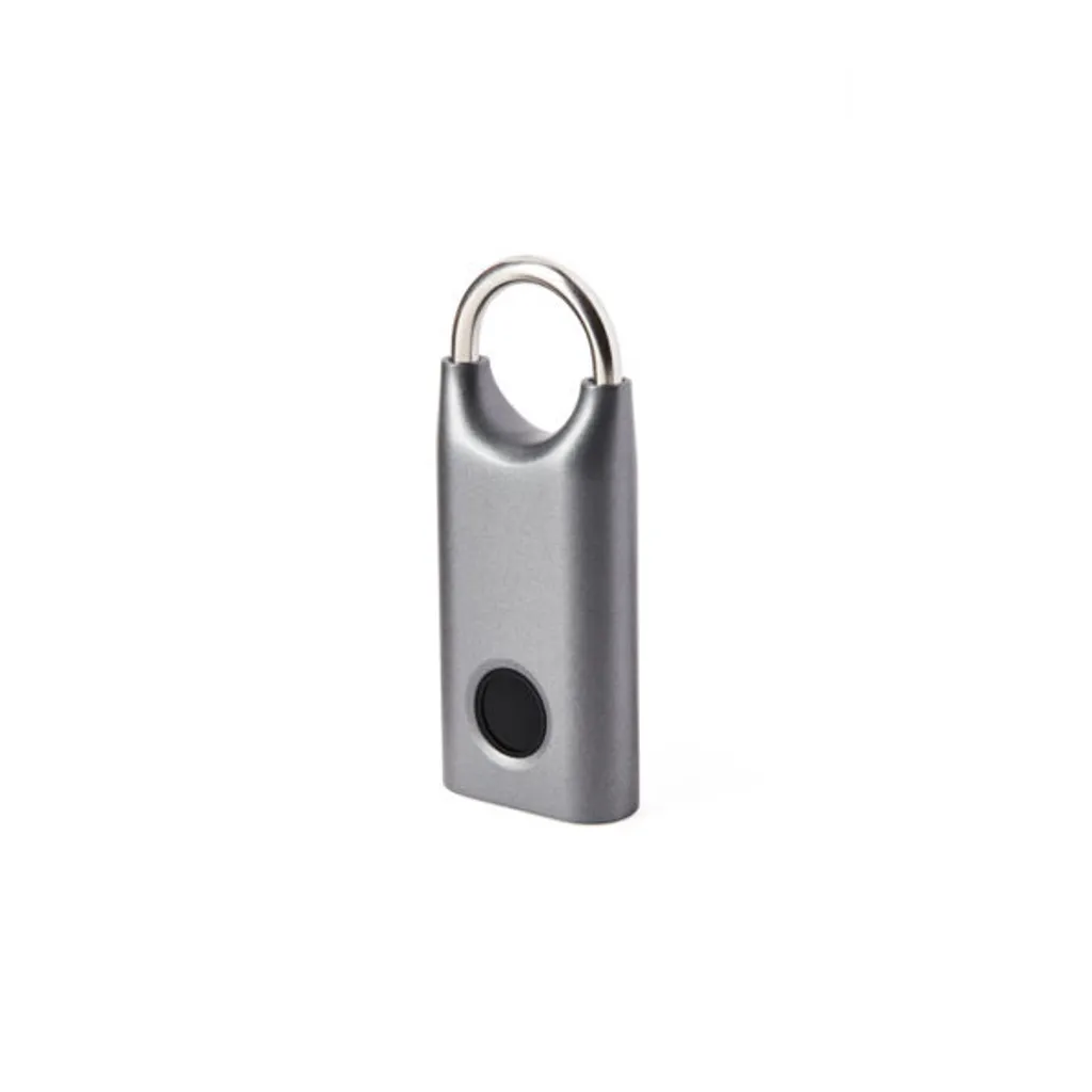 Lexon Nomaday Lock - Cadenas Intelligent Rechargeable en Zinc Gris Métal