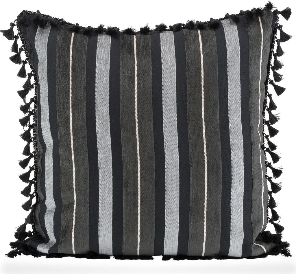 H.O.C.K. Darwini Dekokissen 50x50cm mit Bordüre black col. 82