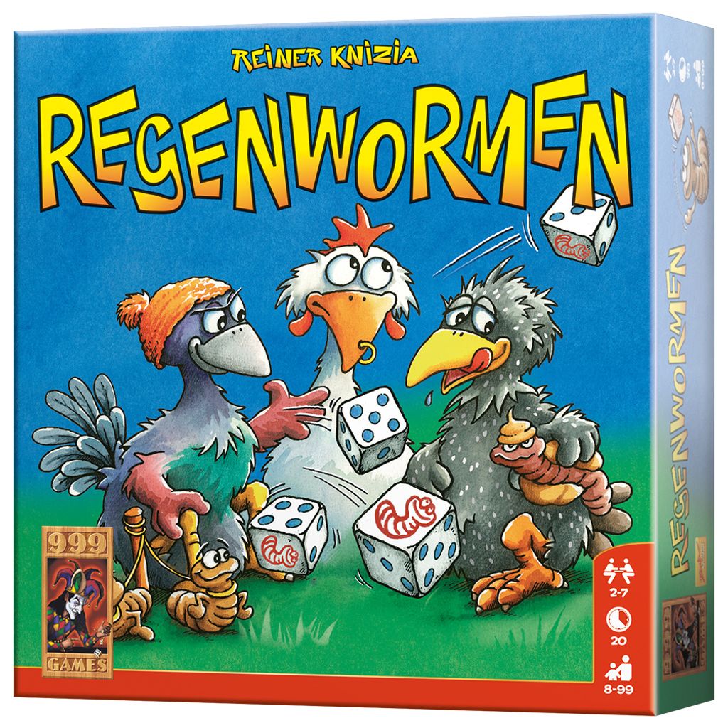 999 Games Regenwormen, Brettspiel, Auf Kacheln basierend, 8 Produktbild 